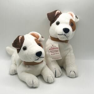 VNTG Wishbone Jack Russell Terrier Denny’s Exclusive Pair of Plushies EUC 1998